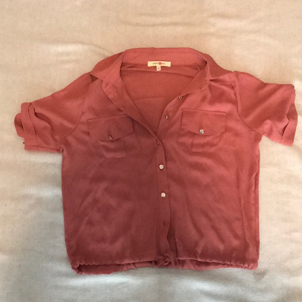Salmon button up too